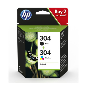 Sada inkoustových kazet HP 304 černá a tříbarevná (3JB05AE)