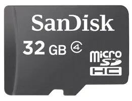 Sandisk/micro SDHC/32GB/Class 4/+ Adaptér/Černá SDSDQM-032G-B35A