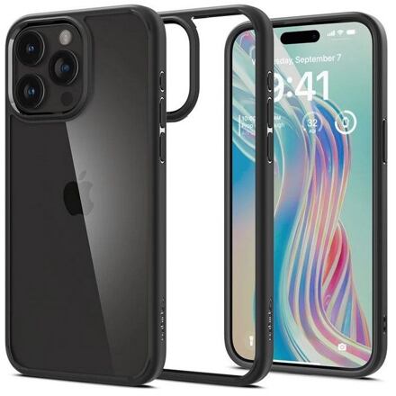 Spigen Crystal Hybrid kryt iPhone 15 Pro matně černý ACS06474
