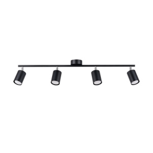 Stropní svítidlo SOLLUX LEMMI 4L černé GU10 4x10W bez žárovky SL.1168