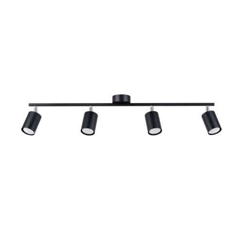 Stropní svítidlo SOLLUX LEMMI 4L černé GU10 4x10W bez žárovky SL.1168