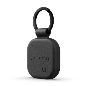 Stylová klíčenka z veganské kůže Satechi FindAll Keychain pro AirTag - černá