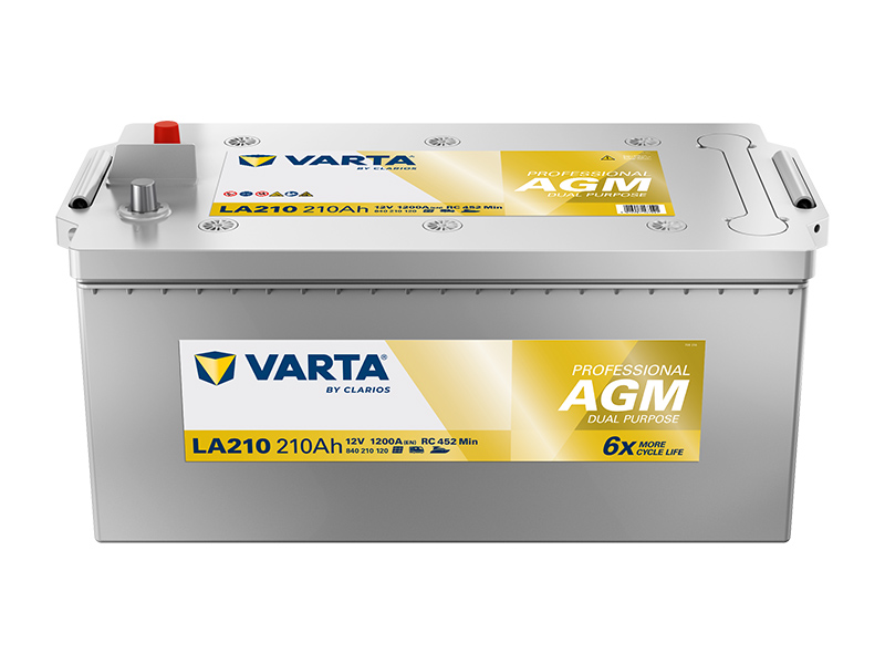 Varta Professional Dual Purpose AGM 12V 210Ah 1200A 840 210 120 (LA210) - Obrázek 2