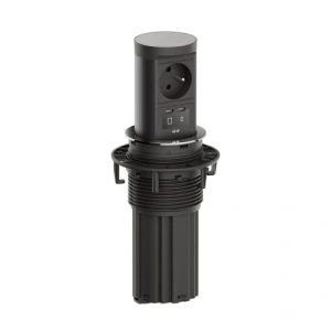 Výsuvný sloupek BACHMANN BM0020571 Elevator 2 1x230V 1xUSB C/C 45W vzhled nerez