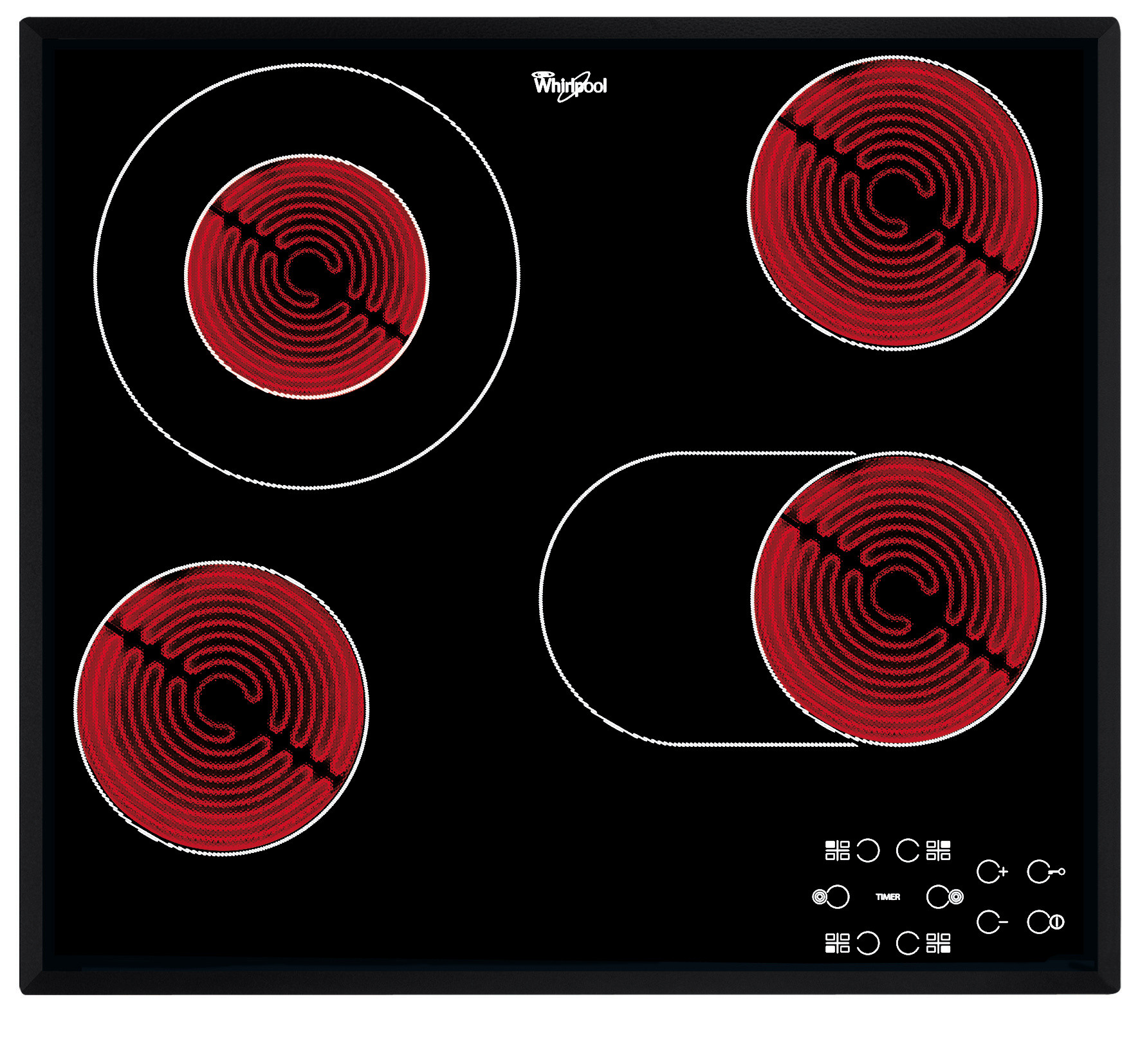 Whirlpool AKT 8190/BA sklokeramická varná deska