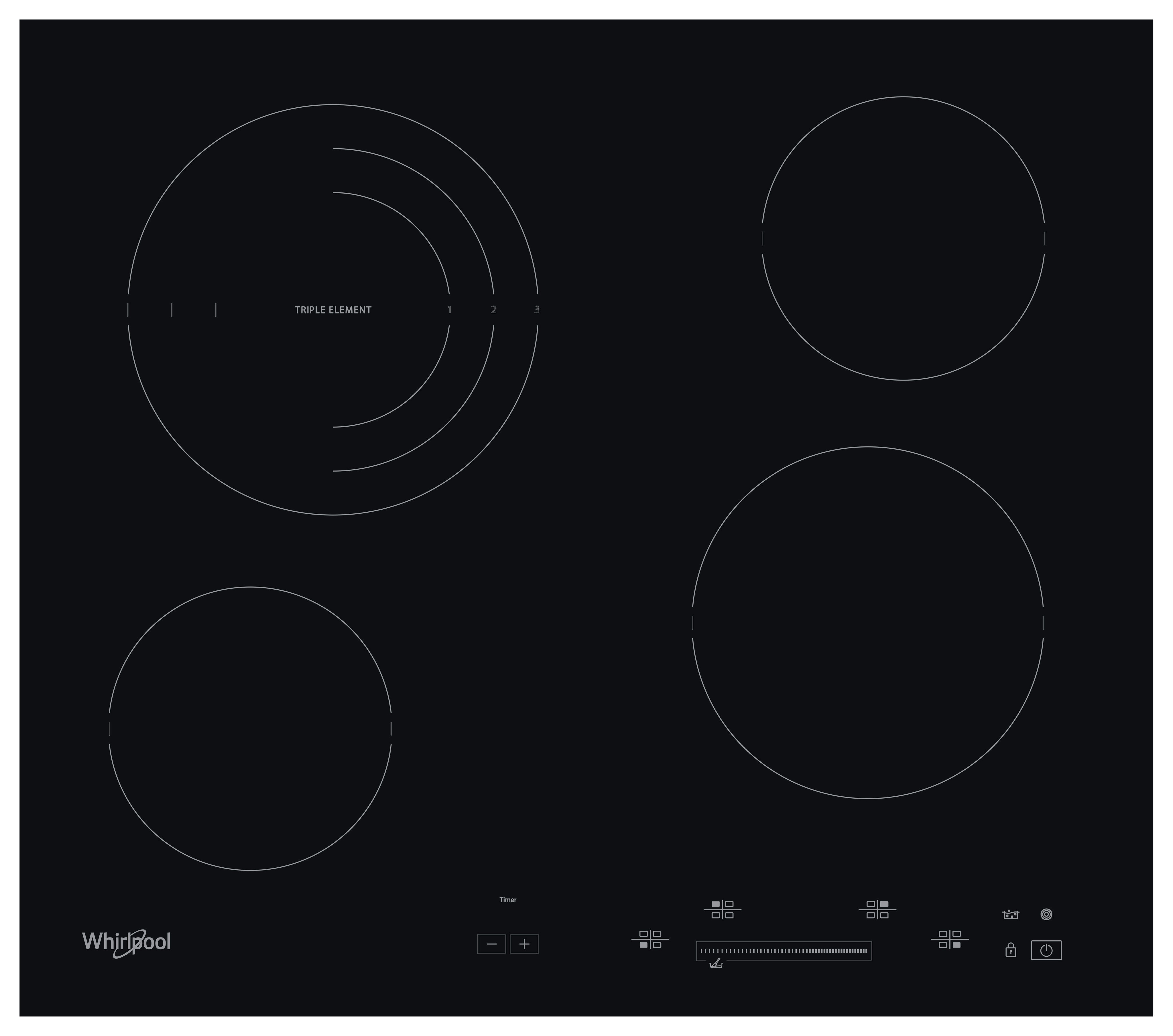 Whirlpool AKT 8900 BA sklokeramická varná deska