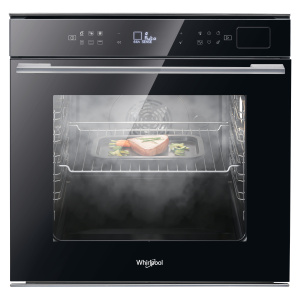 Whirlpool W7 OS4 4S1 P BL trouba s parní funkcí