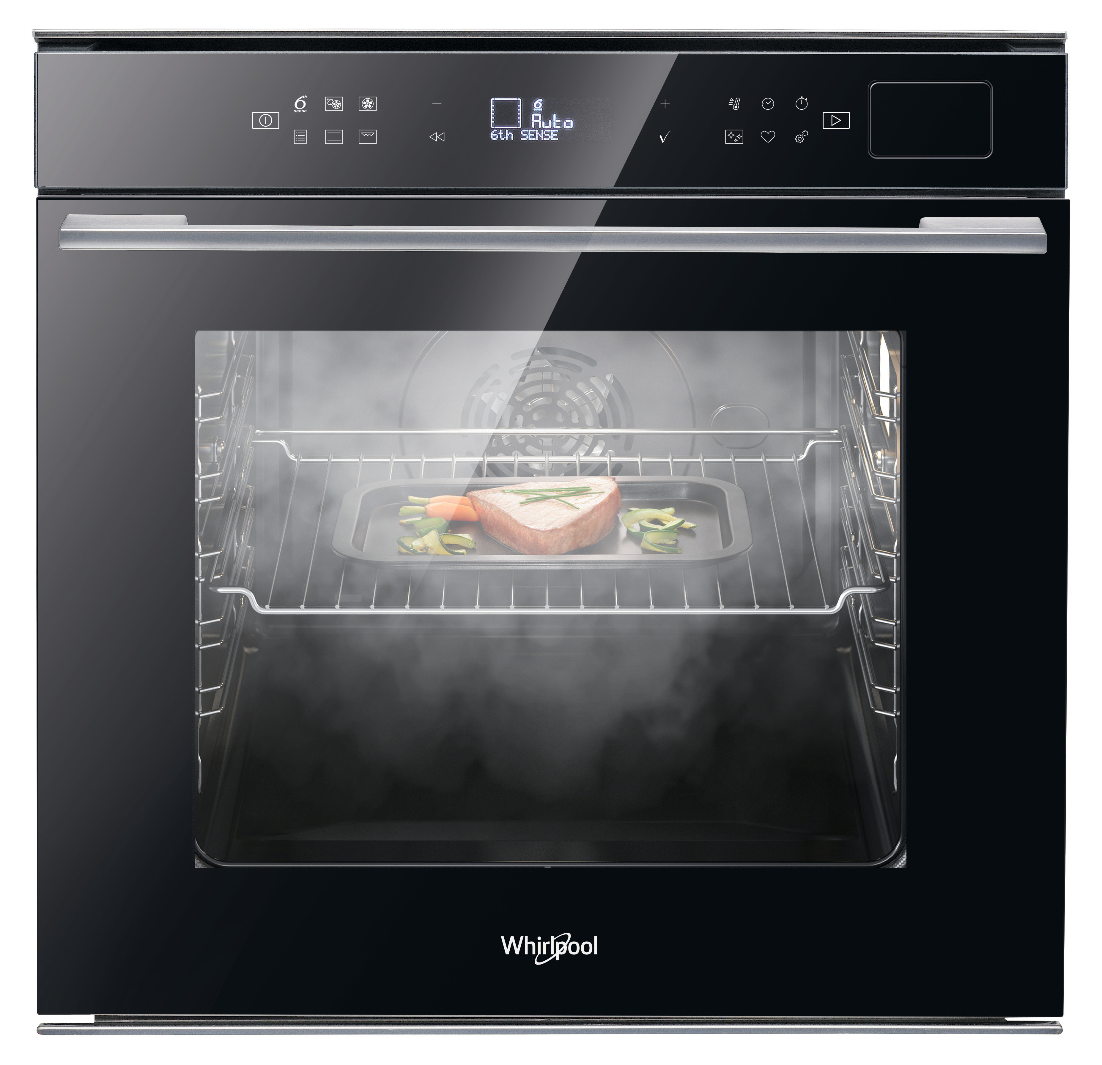 Whirlpool W7 OS4 4S1 P BL trouba s parní funkcí