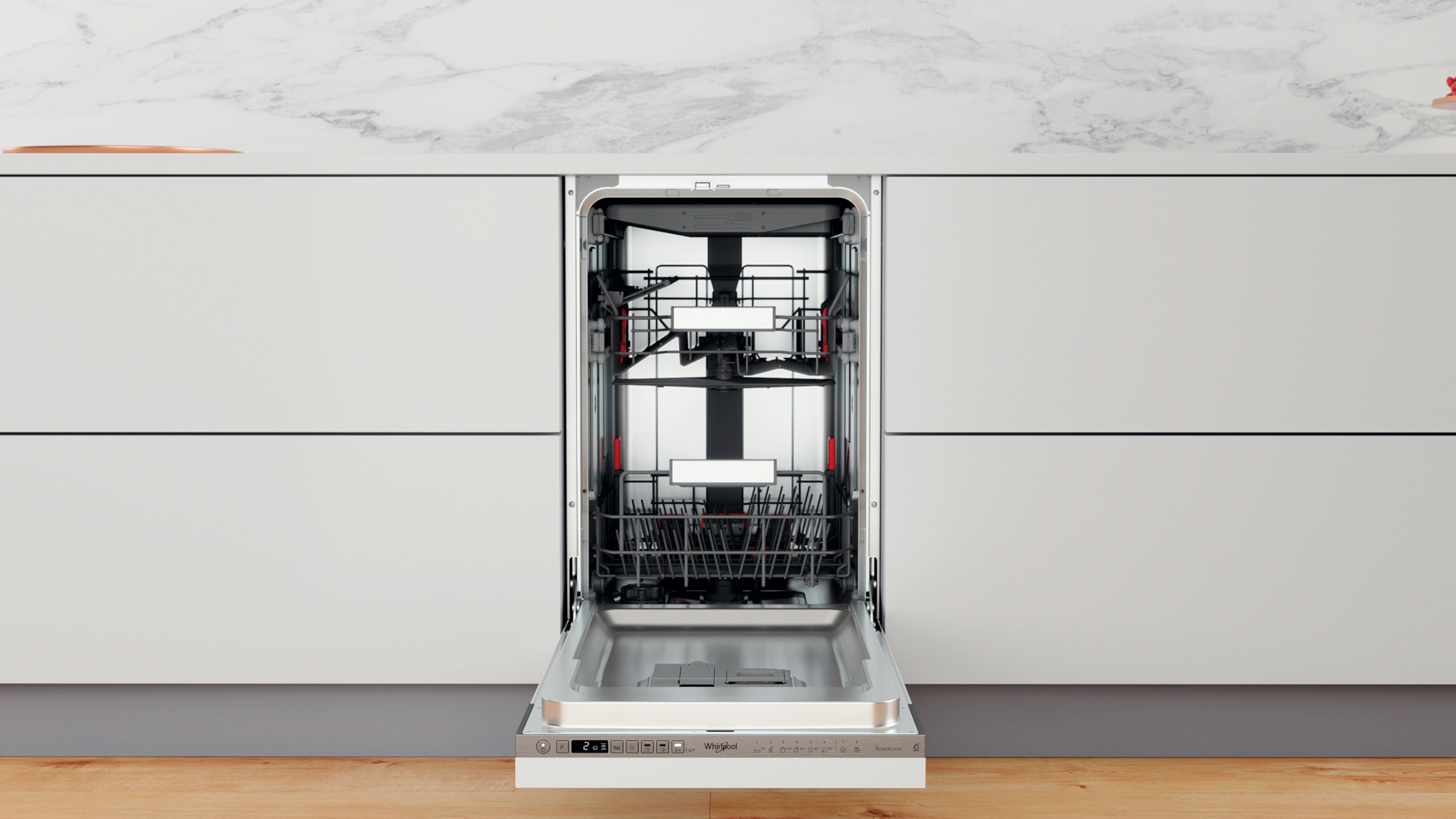 Whirlpool WSIO 3O34 PFE X vestavná myčka nádobí - Obrázek 2