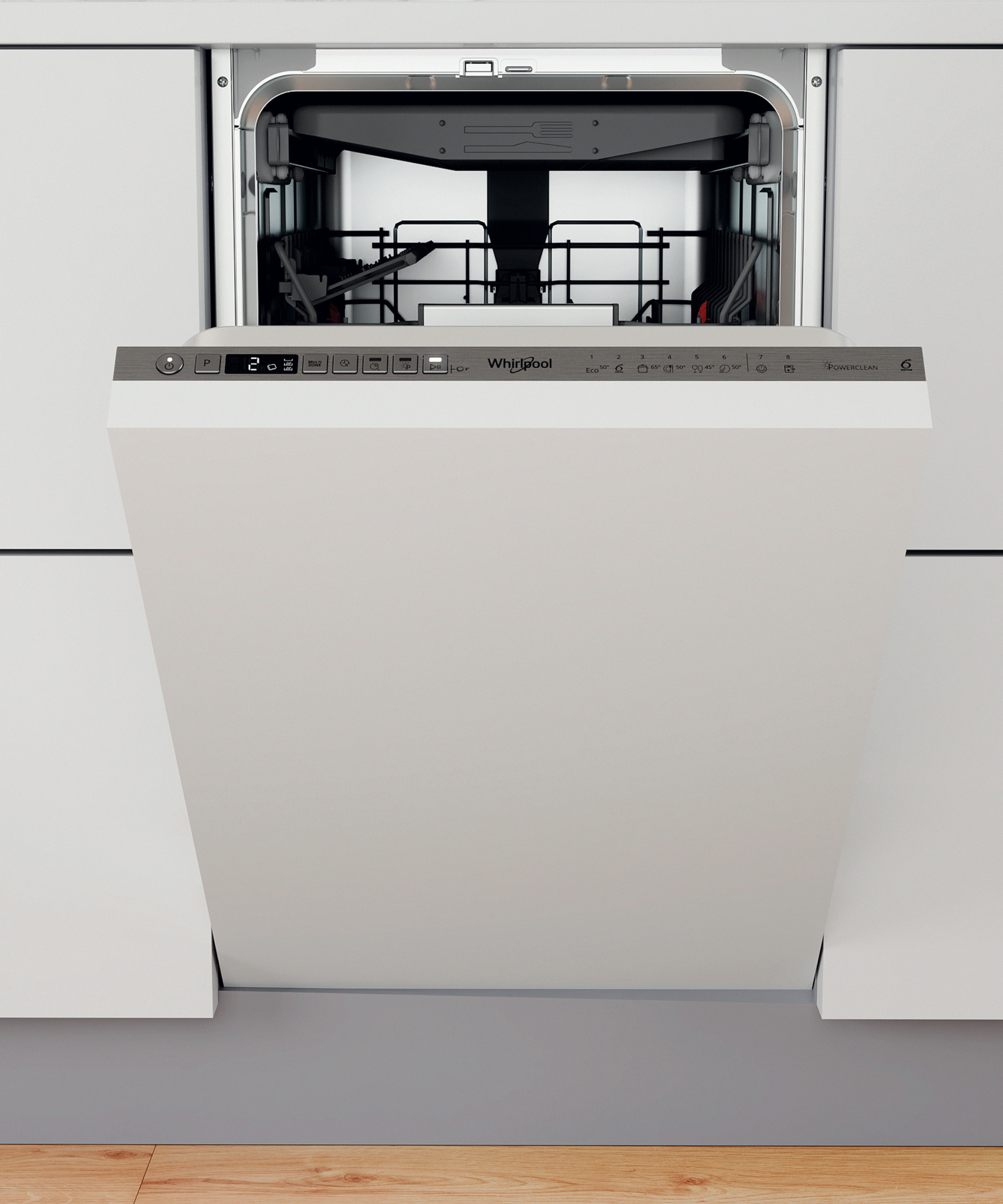 Whirlpool WSIO 3O34 PFE X vestavná myčka nádobí