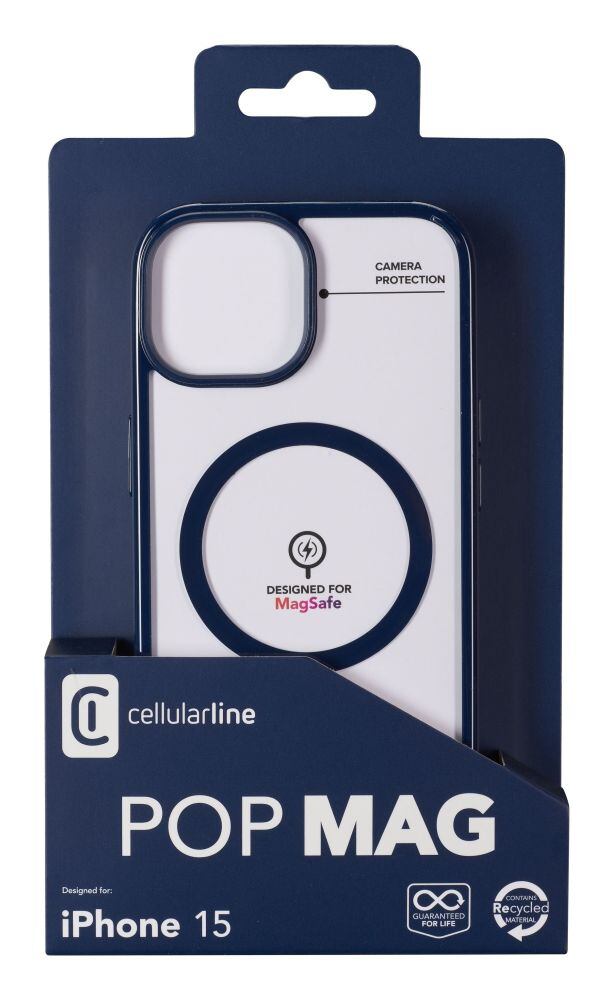 Zadní kryt Cellularline Pop Mag s podporou Magsafe pro Apple iPhone 15