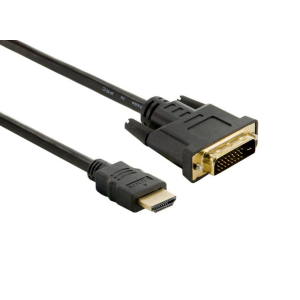 4World Kabel DVI-D-HDMI 24+1M-19M 1.8m Black