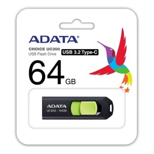 ADATA UC300/64GB/USB 3.2/USB-C/Černá ACHO-UC300-64G-RBK/GN