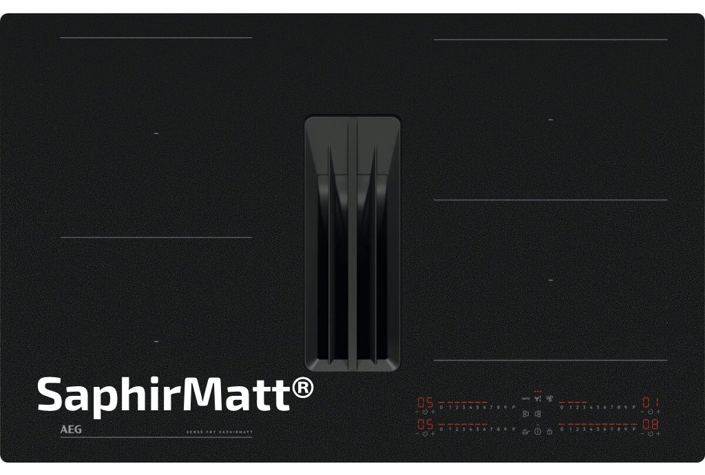 AEG TH84CC23CZ indukční varná deska s odsavačem SenseFry SaphirMatt®