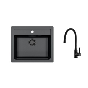 Alveus SET ALVEUS ATROX 30 / 91 BLACK ADDITION + BATERIE Minats 91 black MAT
