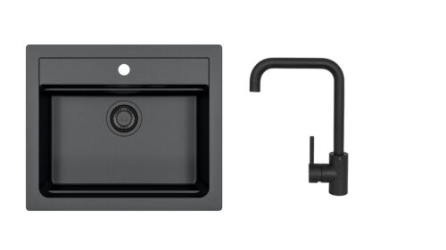 Alveus SET ALVEUS ATROX 30 / 91 BLACK ADDITION + BATERIE OZ- black addition