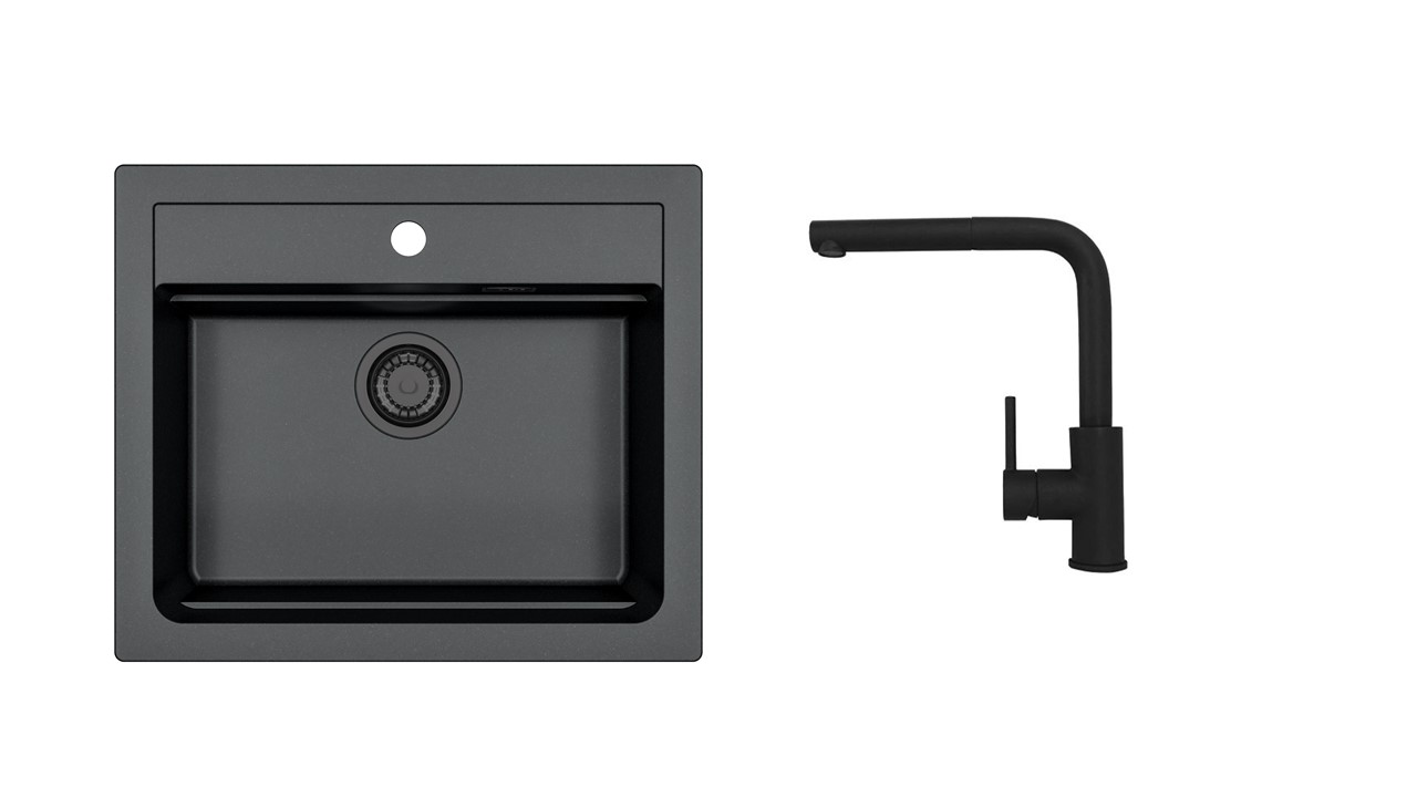 Alveus SET ALVEUS ATROX 30 / 91 BLACK ADDITION + BATERIE Zeos-P black addition