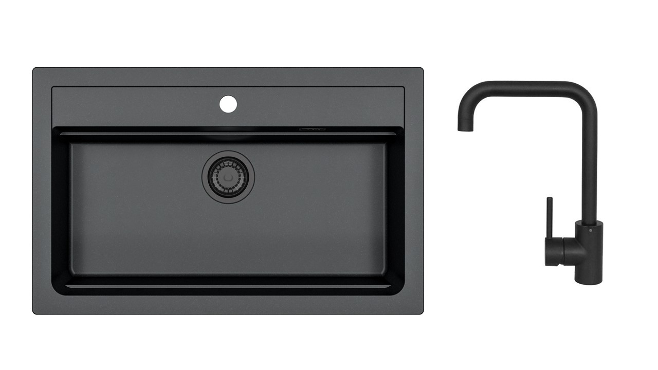 Alveus SET ALVEUS ATROX 40 / 91 BLACK ADDITION + BATERIE OZ black addition
