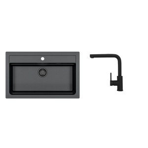 Alveus SET ALVEUS ATROX 40 / 91 BLACK ADDITION + BATERIE Zeos-P black addition