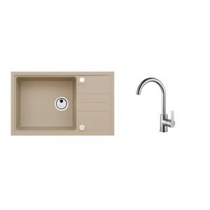 Alveus SET ALVEUS INTERMEZZO 130/55+BATERIE TONIA Chrom