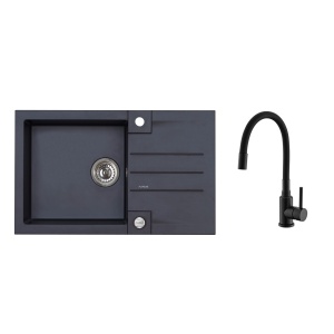 Alveus SET ALVEUS Rock 130/91 + baterie Mintas black MAT