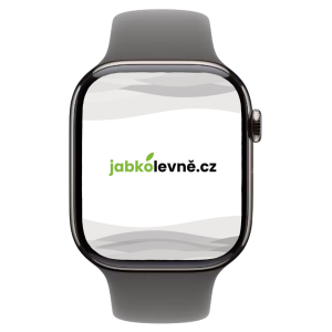 Apple Watch Series 10 42mm Cellular (Stav A) Přírodní titan s modrým sportovním řemínkem MR9V3QC/A