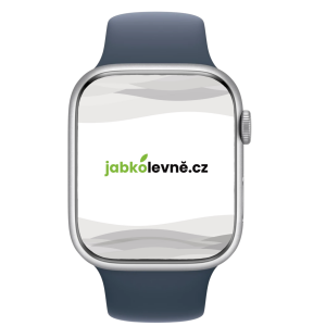 Apple Watch Series 9 41mm Cellular (Stav A-) Stříbrný hliník s bílým sportovním řemínkem MNK43CS/A