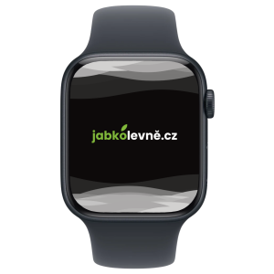Apple Watch Series SE (2025) 44mm GPS (Stav A) Temně inkoustový hliník s temně modrým sportovním řemínkem MRGE3QC/A