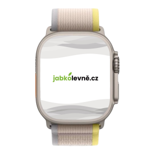 Apple Watch Ultra 1 49mm (Zánovní) Titan s oranžovým oceánským řemínkem