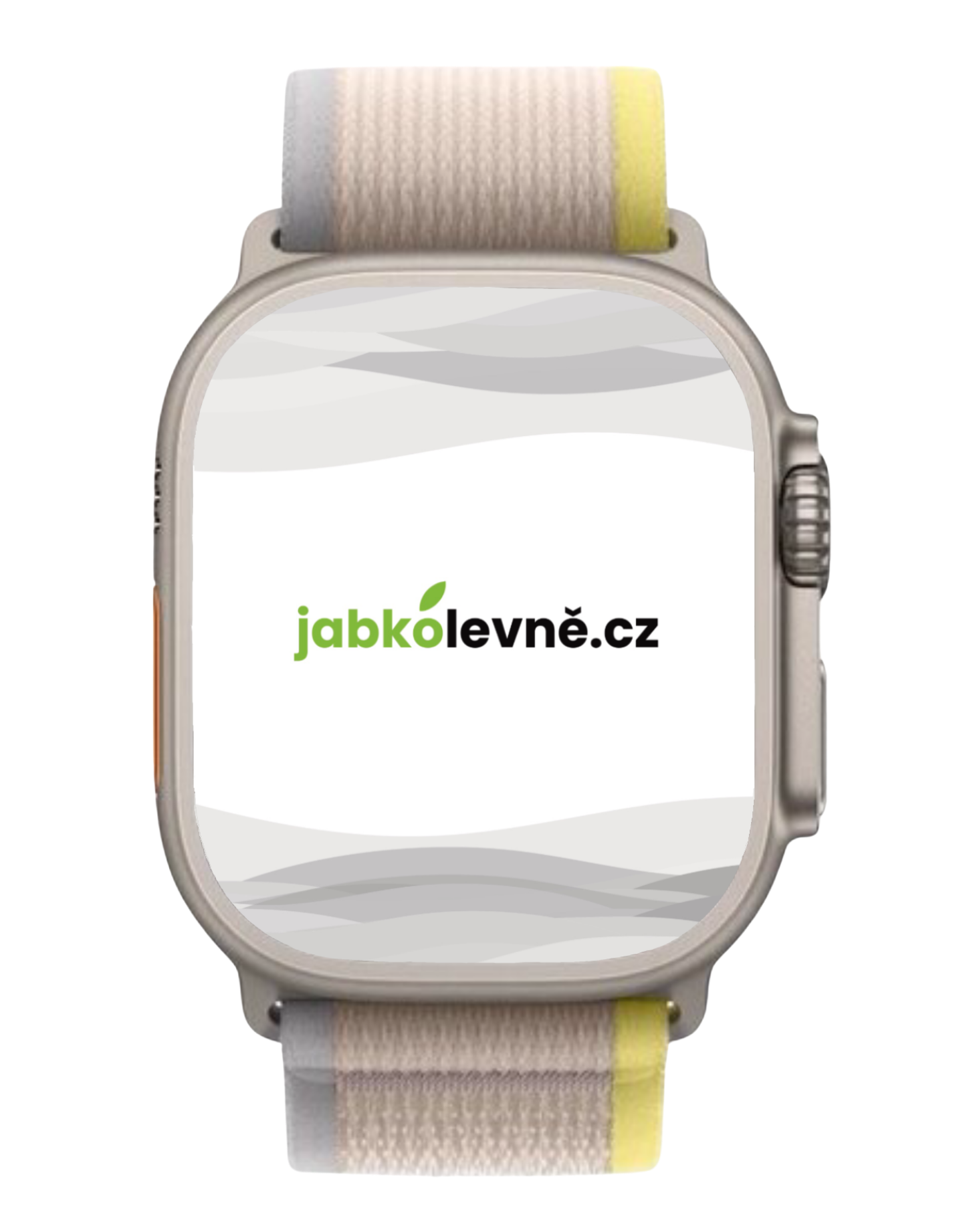 Apple Watch Ultra 1 49mm (Zánovní) Titan s oranžovým oceánským řemínkem
