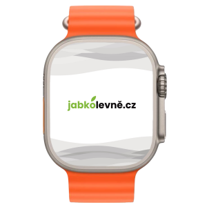Apple Watch Ultra 2 49mm (Stav A-) Titan s oranžovým oceánským řemínkem