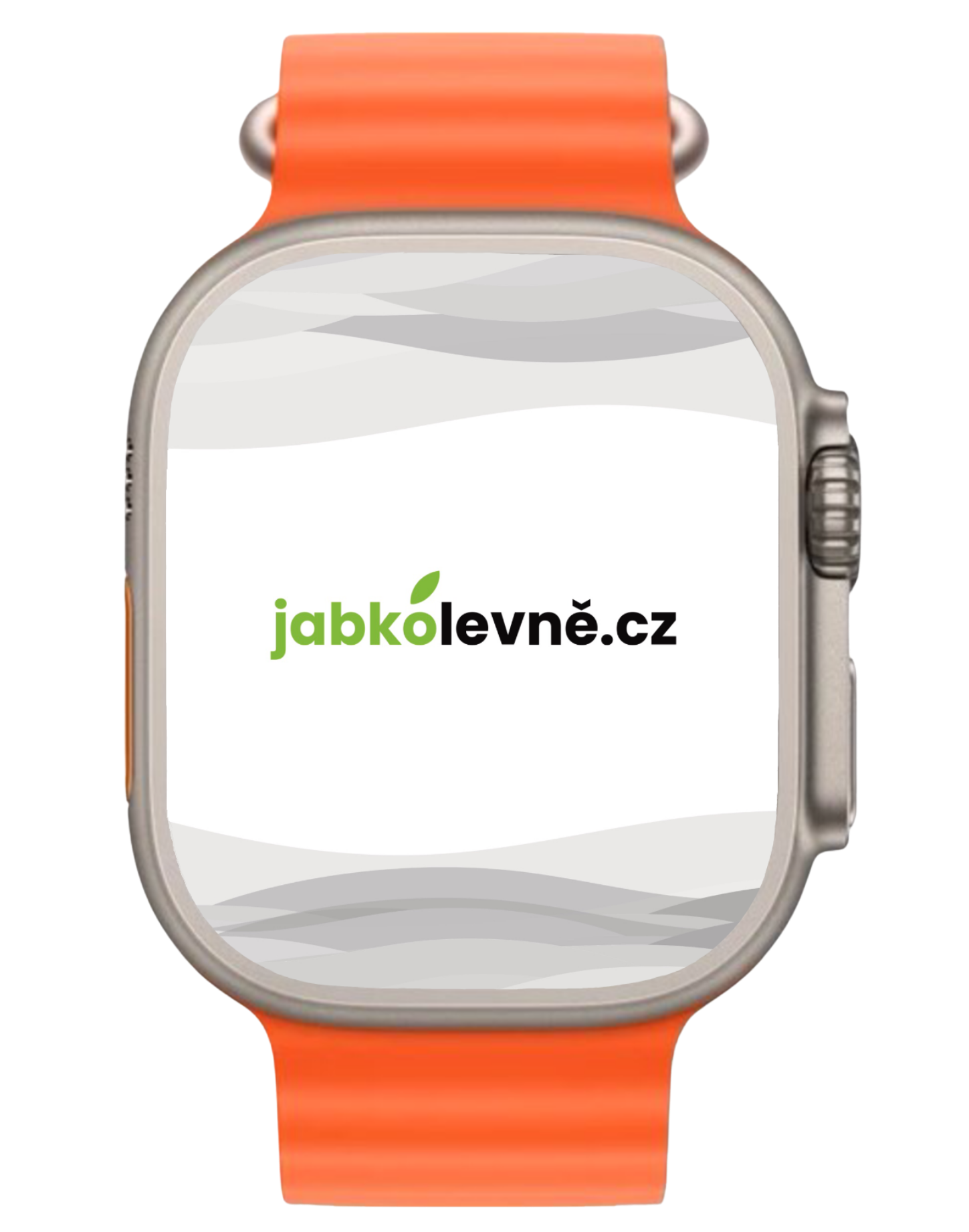 Apple Watch Ultra 2 49mm (Stav A-) Titan s oranžovým oceánským řemínkem