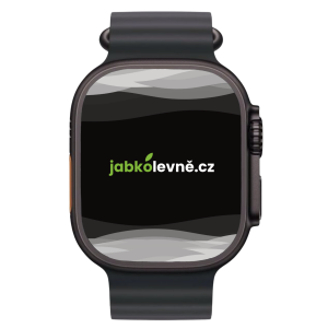 Apple Watch Ultra 3 49mm (Zánovní) Černý titan s černým oceánským řemínkem