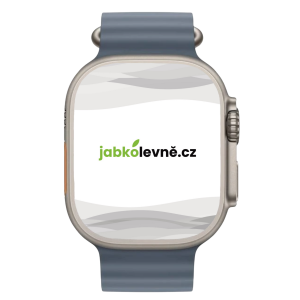 Apple Watch Ultra 3 49mm (Zánovní) Titan s oranžovým oceánským řemínkem