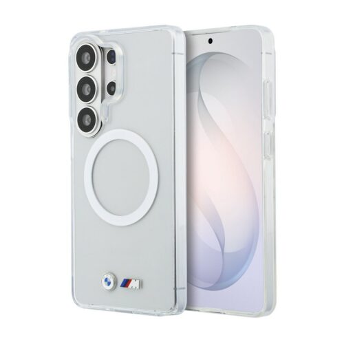 BMW M IML Metal Logo Magnetic Zadní Kryt pro Samsung Galaxy S26 Ultra Transparent BMHMS26L25HSMLKT