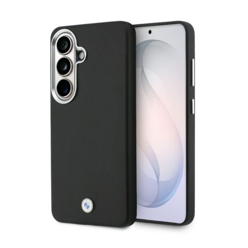 BMW Signature PU Leather Metal Logo Magnetic Zadní kryt pro Samsung Galaxy S26+ Black BMHMS26M25PFWKCSK