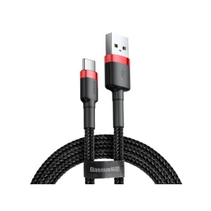 Baseus Cafule Series Datový Kabel USB-A - USB-C 2A 2m Red/Black CATKLF-C91