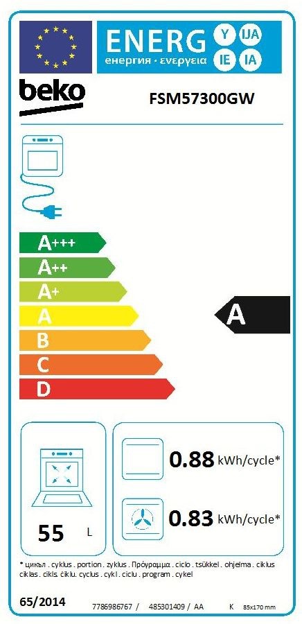 Beko FSM57300GW sklokeramický sporák - Obrázek 2