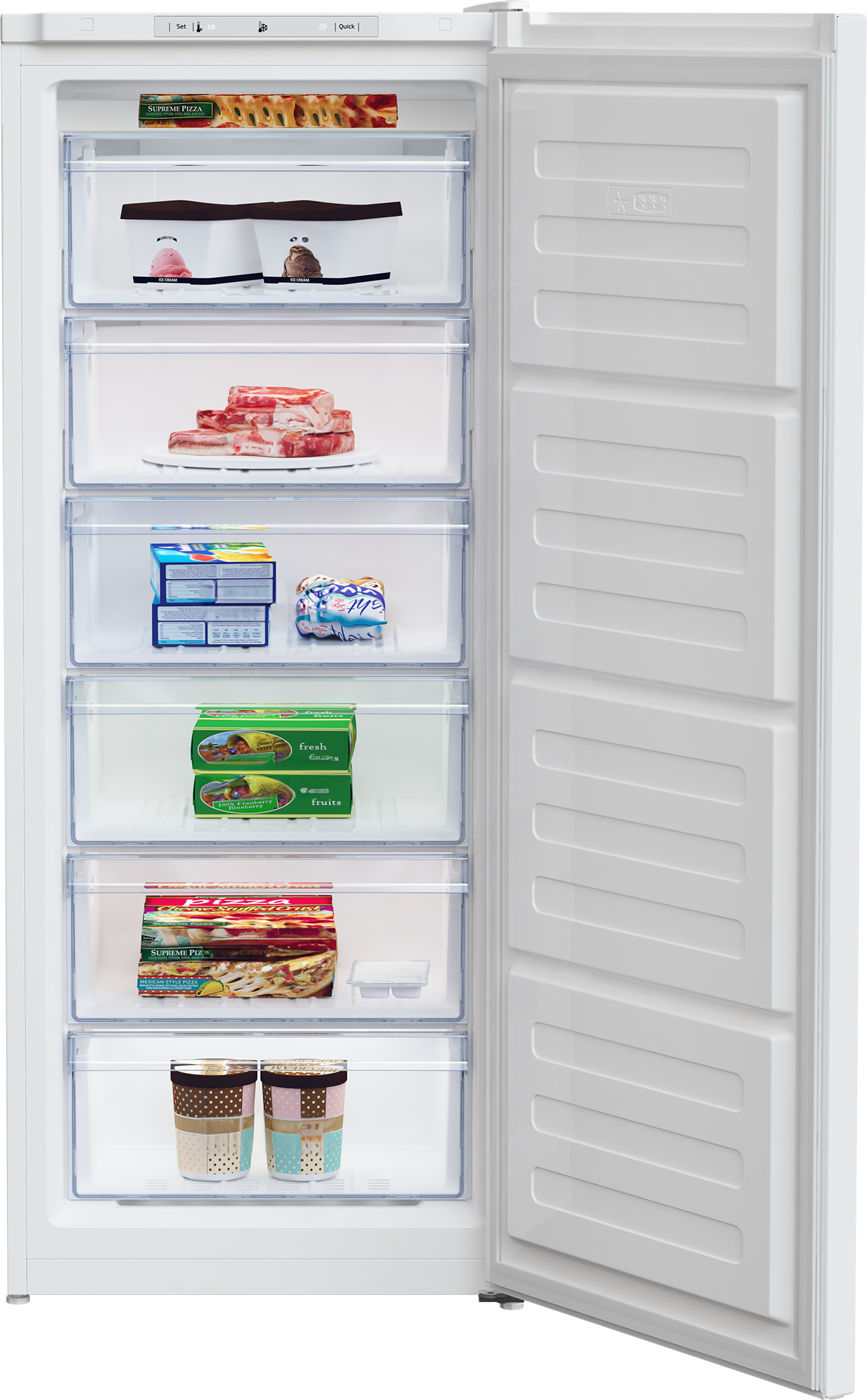 Beko RFSA210K40WN šuplíkový mrazák - Obrázek 2