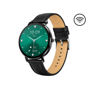 Chytré hodinky CARNEO Phoenix HR+ 2nd gen. Pay Ready – černé + NFC platební řemínek