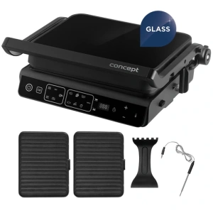 Concept Kontaktní gril s teplotní sondou Glass GE3600