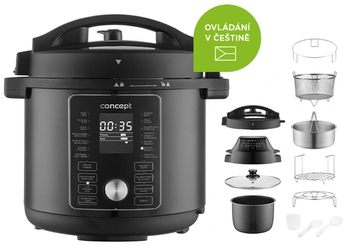 Concept Multifunkční tlakový hrnec s Air Fry poklicí COOKERY CK8000