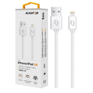 Datový kabel ALIGATOR 2A iPhone lightning 1m