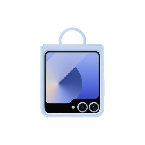 EF-PF741TLE Samsung Silikonový Kryt s Kroužkem pro Galaxy Z Flip 6/7 FE Blue EF-PF741TLEGWW