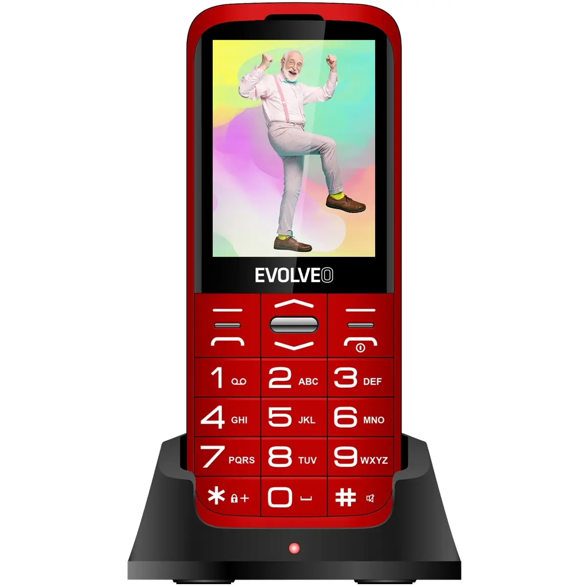 EVOLVEO EasyPhone XO barva Red