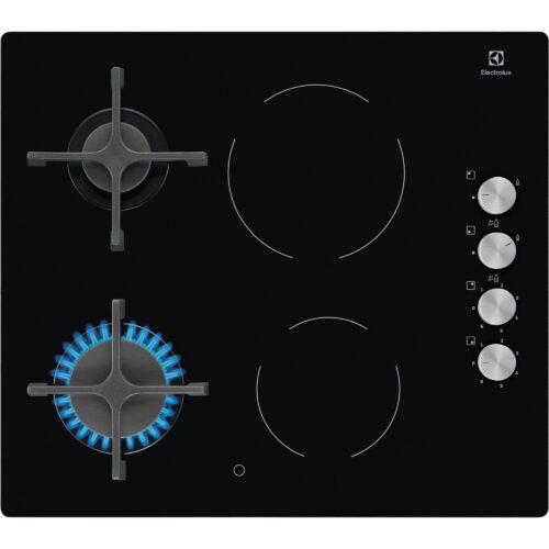 Electrolux EGE6172NOK kombinovaná plynová a sklokeramická varná deska Mixed