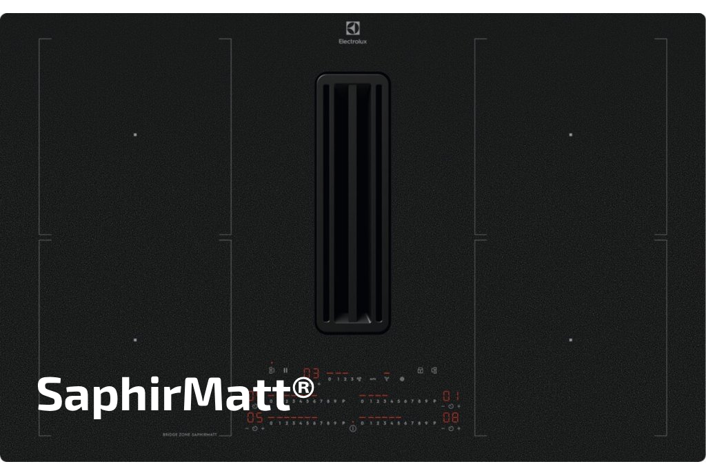 Electrolux KCC84450CZ indukční varná deska s odsavačem Bridge SaphirMatt®