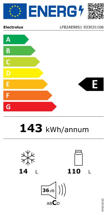 Electrolux LFB2AE88S1 vestavná lednice - Obrázek 2