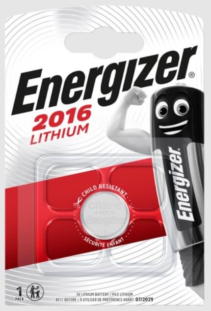 Energizer Lithiová knoflíková baterie - CR2016 ECR009
