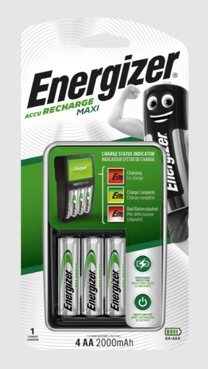 Energizer nabíječka - Maxi + 4AA Power Plus 2000 mAh EN006